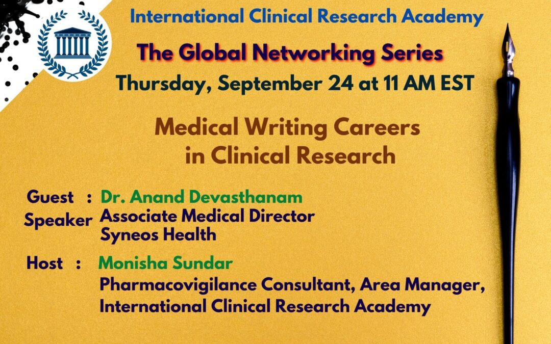 Unfolding all of your opportunities: Medical Writing Careers in the Clinical Trials Industry & how to get-in